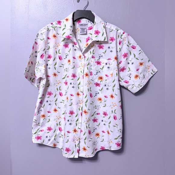 Cabin Creek Tops - #10)  Cabin Creek Wrinkle Free Floral Shirt